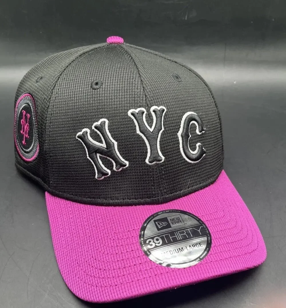 New Era Black Purple New York Mets City Connect Batting Practice Cap Sz M/L